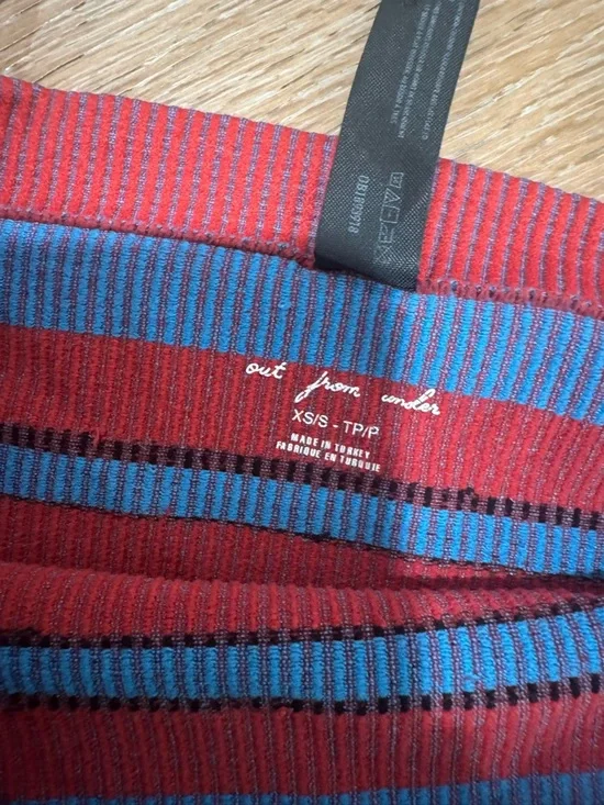 BDG Brown Ribbed Strapless Top - Picture 3 of 3